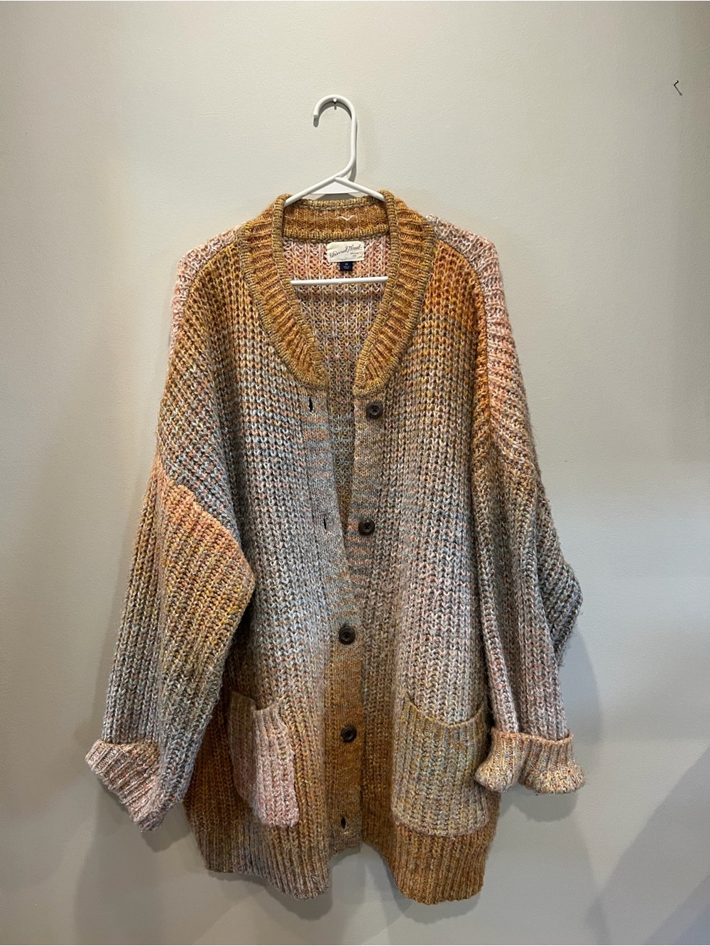 Universal Thread Multicolor Marled Button Cardigan